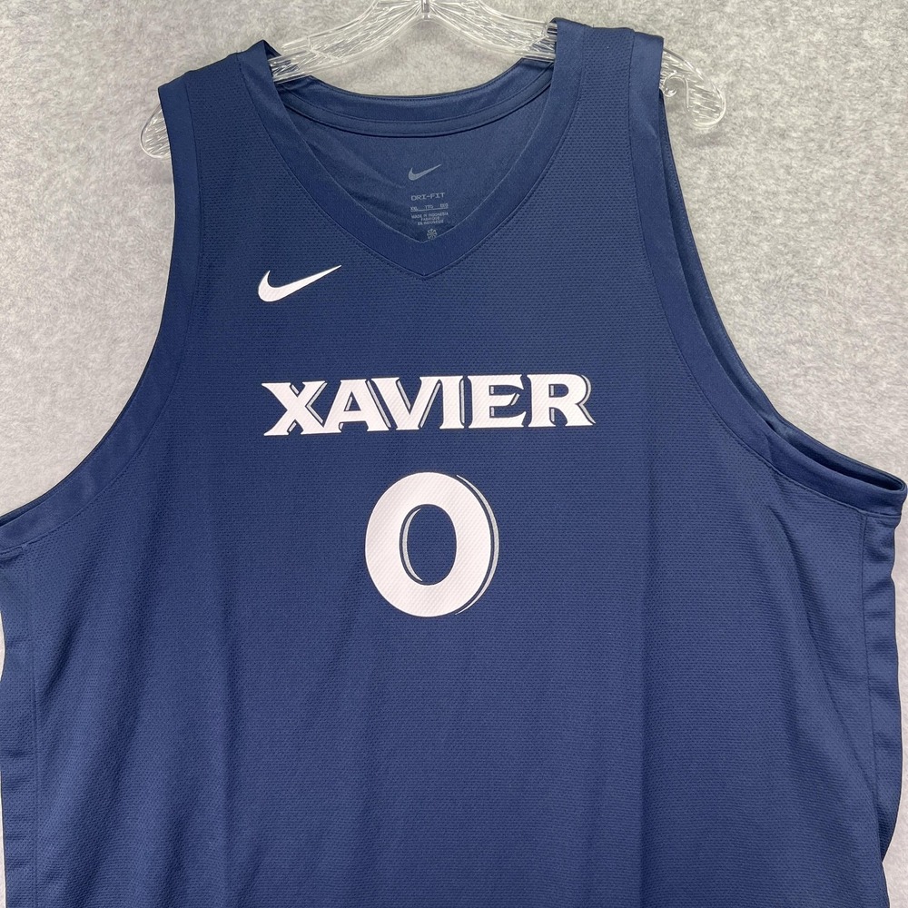 Xavier Musketeers Basketball Jersey Mens 2XL Blue NCAA Basketball Nike Dri-FIT - Picture 3 of 9
